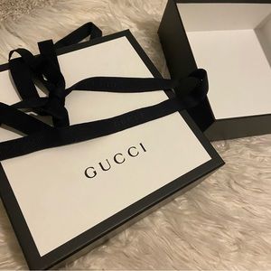 Authentic Gucci Box and Ribbon